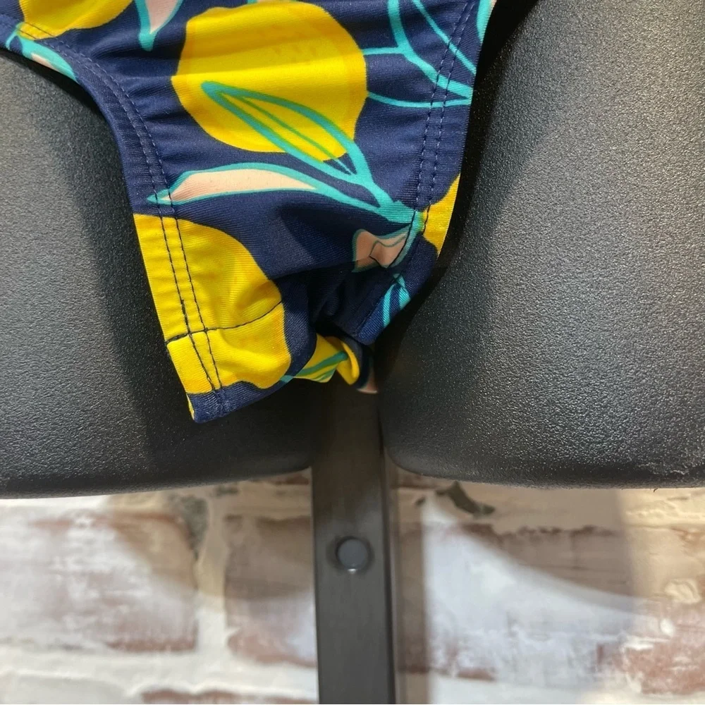 Cat & Jack Blue and Yellow Fruit Print Bodysuit